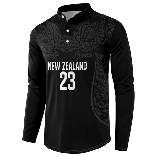 New Zealand Basketball Ta Moko Tribal Custom Button Sweatshirt