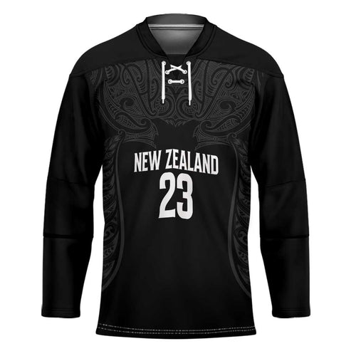 New Zealand Basketball Ta Moko Tribal Custom Hockey Jersey