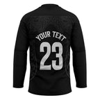New Zealand Basketball Ta Moko Tribal Custom Hockey Jersey