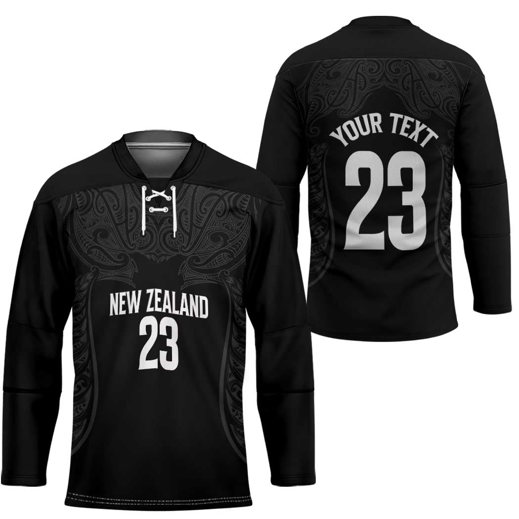 New Zealand Basketball Ta Moko Tribal Custom Hockey Jersey