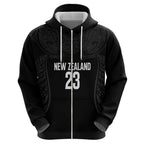 New Zealand Basketball Ta Moko Tribal Custom Hoodie