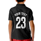 New Zealand Basketball Ta Moko Tribal Custom Kid Polo Shirt
