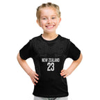 New Zealand Basketball Ta Moko Tribal Custom Kid T Shirt