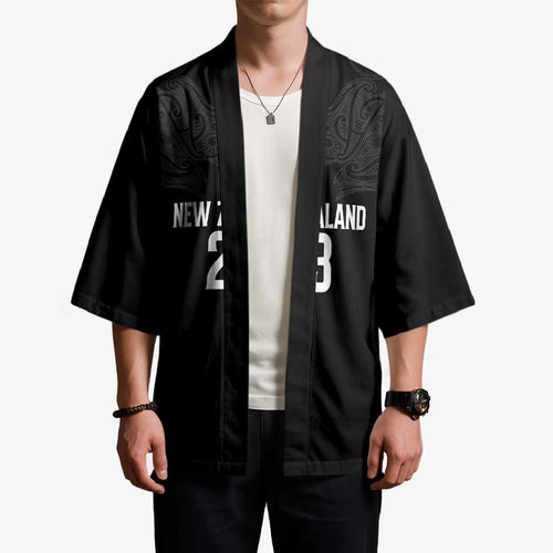 New Zealand Basketball Ta Moko Tribal Custom Kimono