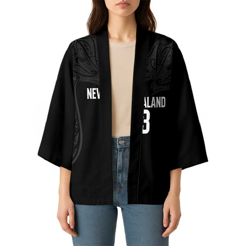 New Zealand Basketball Ta Moko Tribal Custom Kimono