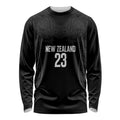 New Zealand Basketball Ta Moko Tribal Custom Long Sleeve Shirt