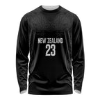 New Zealand Basketball Ta Moko Tribal Custom Long Sleeve Shirt