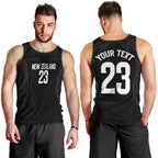 New Zealand Basketball Ta Moko Tribal Custom Men Tank Top