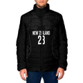 New Zealand Basketball Ta Moko Tribal Custom Padded Jacket