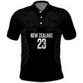 New Zealand Basketball Ta Moko Tribal Custom Polo Shirt