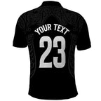New Zealand Basketball Ta Moko Tribal Custom Polo Shirt