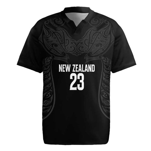 New Zealand Basketball Ta Moko Tribal Custom Rugby Jersey