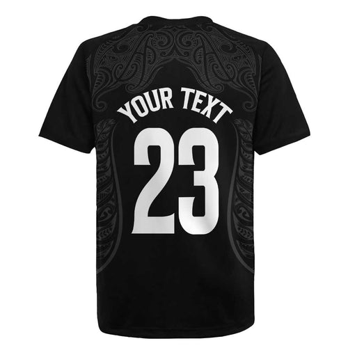 New Zealand Basketball Ta Moko Tribal Custom Rugby Jersey