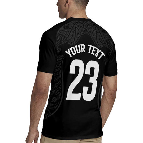 New Zealand Basketball Ta Moko Tribal Custom Rugby Jersey