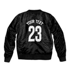 New Zealand Basketball Ta Moko Tribal Custom Sleeve Zip Bomber Jacket