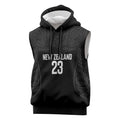 New Zealand Basketball Ta Moko Tribal Custom Sleeveless Hoodie