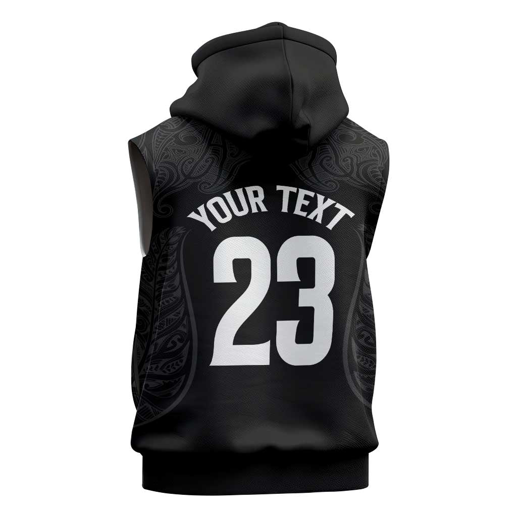 New Zealand Basketball Ta Moko Tribal Custom Sleeveless Hoodie