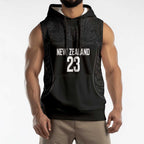 New Zealand Basketball Ta Moko Tribal Custom Sleeveless Hoodie