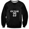 New Zealand Basketball Ta Moko Tribal Custom Sweatshirt