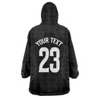 New Zealand Basketball Ta Moko Tribal Custom Wearable Blanket Hoodie