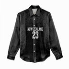 New Zealand Basketball Ta Moko Tribal Custom Women Casual Shirt