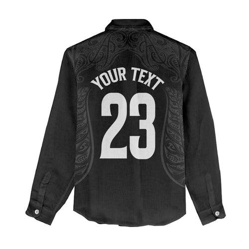 New Zealand Basketball Ta Moko Tribal Custom Women Casual Shirt