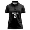 New Zealand Basketball Ta Moko Tribal Custom Women Polo Shirt