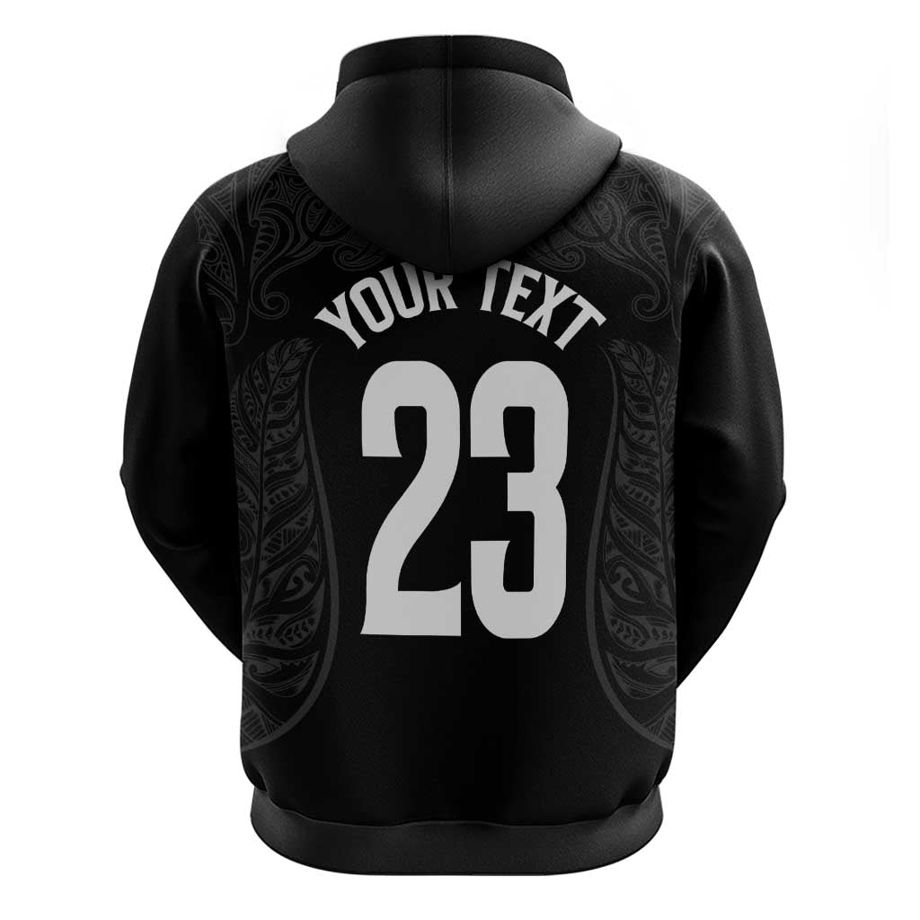 New Zealand Basketball Ta Moko Tribal Custom Zip Hoodie