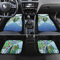 Aotearoa New Zealand Natural Plants Car Mats Pohutukawa with Silver Ferns Koru Frond Maori Tattoos