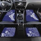 New Zealand Sea Animals with Maori Tribal Tattoo Car Mats Blue Color