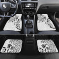 New Zealand Sea Animals with Maori Tribal Tattoo Car Mats White Color