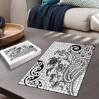 New Zealand Sea Animals with Maori Tribal Tattoo Puzzle White Color