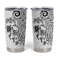 New Zealand Sea Animals with Maori Tribal Tattoo Tumbler Cup White Color