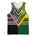 Custom Rugby New Zealand and Australia Basketball Jersey Burgundy Koru Geometric with Aboriginal Chevron Sport Style