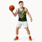 Custom Rugby New Zealand and Australia Basketball Jersey Burgundy Koru Geometric with Aboriginal Chevron Sport Style