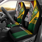 Rugby New Zealand and Australia Car Seat Cover Burgundy Koru Geometric with Aboriginal Chevron Sport Style
