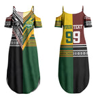 Custom Rugby New Zealand and Australia Couples Matching Summer Maxi Dress and Hawaiian Shirt Burgundy Koru Geometric with Aboriginal Chevron Sport Style