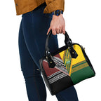 Rugby New Zealand and Australia Shoulder Handbag Burgundy Koru Geometric with Aboriginal Chevron Sport Style