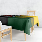 Rugby New Zealand and Australia Tablecloth Burgundy Koru Geometric with Aboriginal Chevron Sport Style