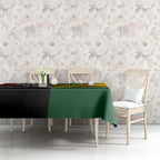 Rugby New Zealand and Australia Tablecloth Burgundy Koru Geometric with Aboriginal Chevron Sport Style