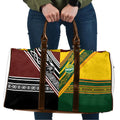 Rugby New Zealand and Australia Travel Bag Burgundy Koru Geometric with Aboriginal Chevron Sport Style