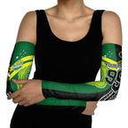 Custom Rugby Cook Islands and Australia Arm Sleeves Tatau Tribal with Aboriginal Chevron Sport Style
