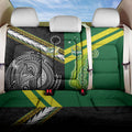Rugby Cook Islands and Australia Back Car Seat Cover Tatau Tribal with Aboriginal Chevron Sport Style