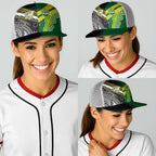 Cook Islands and Australia Rugby Baseball Net Cap Tatau Tribal with Aboriginal Chevron Sport Style