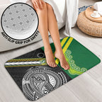 Rugby Cook Islands and Australia Bathroom Set Tatau Tribal with Aboriginal Chevron Sport Style