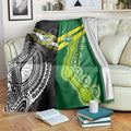 Rugby Cook Islands and Australia Blanket Tatau Tribal with Aboriginal Chevron Sport Style