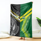 Rugby Cook Islands and Australia Blanket Tatau Tribal with Aboriginal Chevron Sport Style