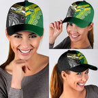 Cook Islands and Australia Rugby Classic Cap Tatau Tribal with Aboriginal Chevron Sport Style