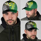 Cook Islands and Australia Rugby Classic Cap Tatau Tribal with Aboriginal Chevron Sport Style