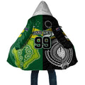 Custom Rugby Cook Islands and Australia Cloak Tatau Tribal with Aboriginal Chevron Sport Style